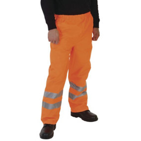 Grafters Unisex Safety Hi-Visibility Waterproof Over Trousers