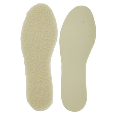 Grafters Womens/Ladies Fleecy Insoles (6 Pairs) White (5 UK)