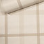Graham & Brown Superfresco Easy Carreaux Beige Check Tartan Wallpaper