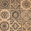 Graham & Brown Superfresco Easy Cork Medallion Black Beige Tile Effect Wallpaper