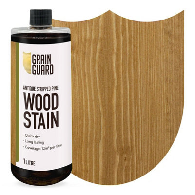 Grain Guard Water Based Wood Stain - Antique Stripped Pine - 1l