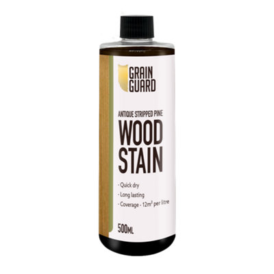 Grain Guard Water Based Wood Stain - Antique Stripped Pine - 500ml