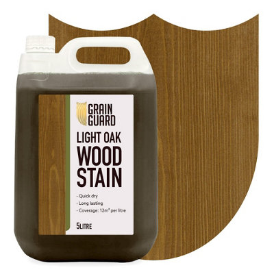 Grain Guard Water Based Wood Stain - Light Oak - 5l