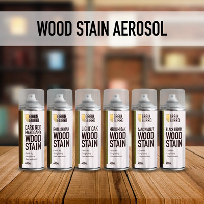 Grain Guard Water Based Wood Stain Spray - Red Mahogany - 400ml - 2-Pack