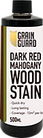 GRAIN GUARD Wood Stain - Dark RED Mahogany - Water Based & Low Odour - Easy Application - Quick Drying - 500ml