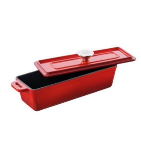 Grand Feu Red Baking Dish With Lid - Elevate Your Culinary Creations