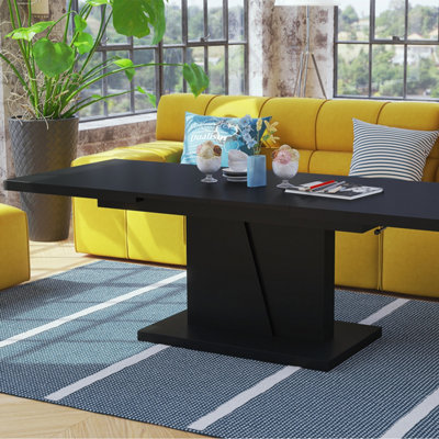 Grand Noir 2 in 1 Extending Coffee / Dining Table - Black