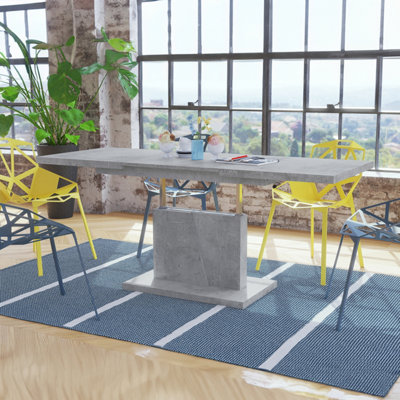 Grand Noir 2 in 1 Extending Coffee / Dining Table - Concrete