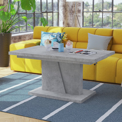 Grand Noir 2 in 1 Extending Coffee / Dining Table - Concrete