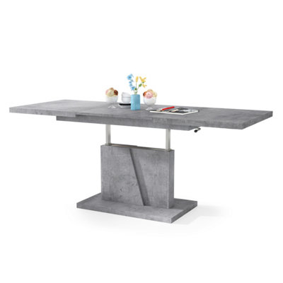Grand Noir 2 in 1 Extending Coffee / Dining Table - Concrete