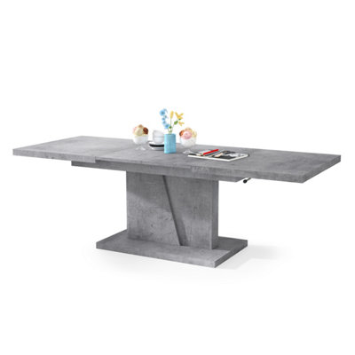 Grand Noir 2 in 1 Extending Coffee / Dining Table - Concrete