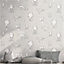 Grandeco Aeronefs Nursery Textured Wallpaper Grey