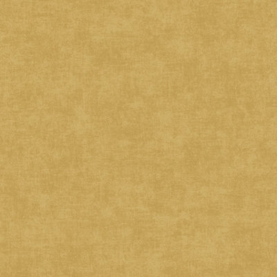 Grandeco Alba Plaster Plain Textured Wallpaper, Yellow Ochre