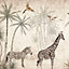 Grandeco Animal Jungle 7 Lane Mural 2.8 x 3.71m