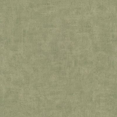 Grandeco Annabella Distressed Plaster Textured Wallpaper,  Deep Sage Green
