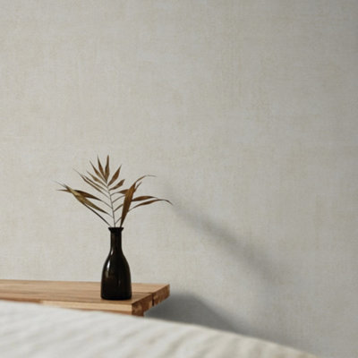 Grandeco Annabella Distressed Plaster Textured Wallpaper, Neutral