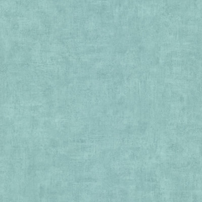 Grandeco Annabella Distressed Plaster Textured Wallpaper, Teal