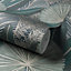 Grandeco Aperia Oriental Jungle Leaf Textured Wallpaper, Green