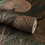 Grandeco Aperia Oriental Jungle Leaf Textured Wallpaper, Neutral Terracotta