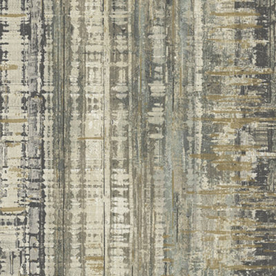 Grandeco Armana Textured Vertical Stone Effect Wallpaper, Black