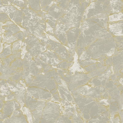 Grandeco Astoria Liquid Marble Textured Wallpaper, Neutral