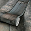 Grandeco Auburn Vertical Plank Wood Effect Textured Wallpaper, Grey Brown