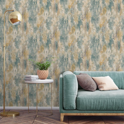 Grandeco Bosa Distressed Shimmer Rustic Artisan Plaster effect ...