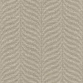 Grandeco Boutique Collection Organic Feather Embossed Wallpaper,  Deep Taupe