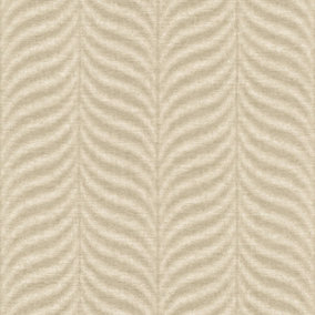 Grandeco Boutique Collection Organic Feather Embossed Wallpaper, Taupe