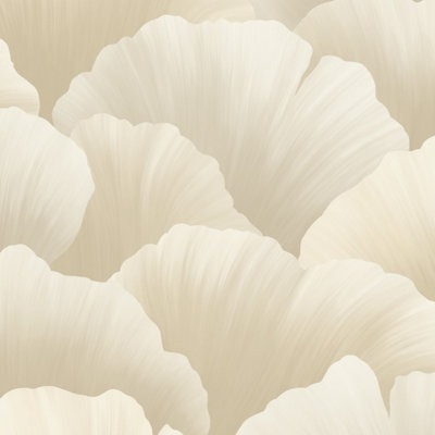 Grandeco Boutique Coral Petal Texture Embossed Wallpaper, Beige