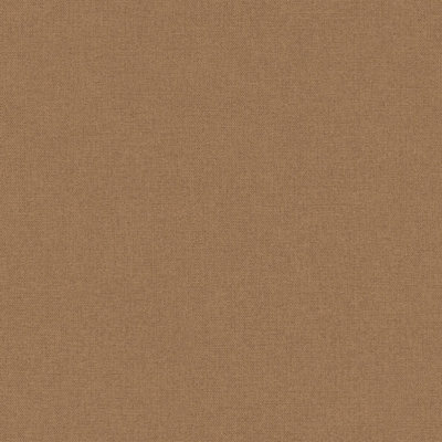 Grandeco Boutique Mini Twill Woven Texture Fabric Effect PVC-free Eco Wallpaper, Copper Brown