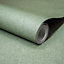 Grandeco Boutique Mini Twill Woven Texture Fabric Effect PVC-free Eco Wallpaper, Green