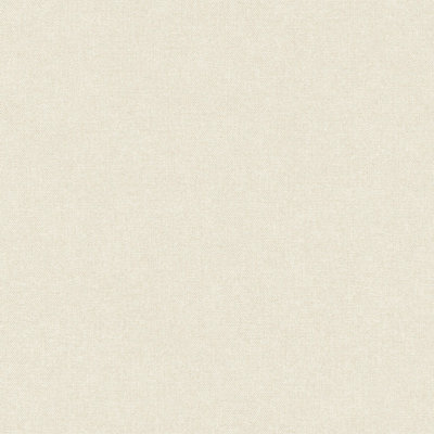Grandeco Boutique Mini Twill Woven Texture Fabric Effect PVC-free Eco Wallpaper, Ivory