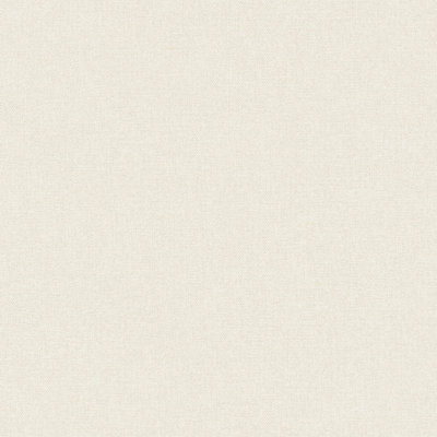 Grandeco Boutique Mini Twill Woven Texture Fabric Effect PVC-free Eco Wallpaper, White