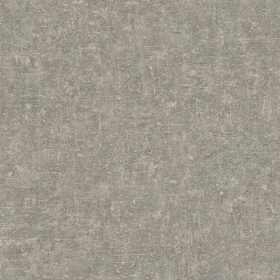 Grandeco Boutique Norite Deep Natural Texture Embossed Wallpaper, Grey