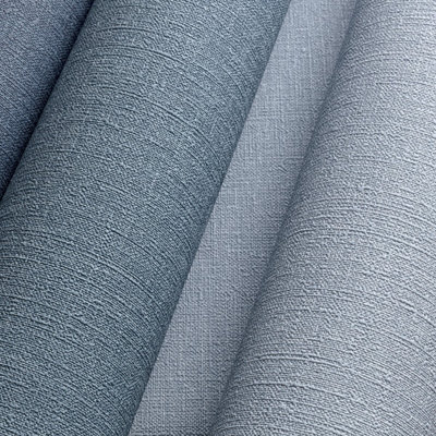 Grandeco Boutique Pure & Protect Cirrus Woven Linen Textured Antibacterial Wallpaper, Light Blue