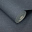 Grandeco Boutique Pure & Protect Cirrus Woven Linen Textured Antibacterial Wallpaper, Navy