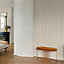 Grandeco Boutique Pure & Protect Stratus Stripe Linen Textured Antibacterial Wallpaper, Pale Pink