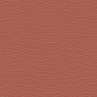 Grandeco Boutique Yoro Sand Dune Wave Texture Embossed Metallic Wallpaper, Rust Red