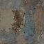 Grandeco Brandenburg Rustic Industrial Brown & Teal Concrete Textured Wallpaper