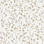 Grandeco Calluna Delicate Metallic Sprig Blown Vinyl Wallpaper, Cream Gold
