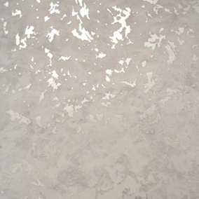 Grandeco Cascade Plain Grey Silver Wallpaper Metallic Effect Modern Contemporary