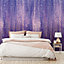 Grandeco Cascading Wisteria Flowers 3 lane repeatable wallpaper Mural, Purple 2.8 x 1.59m