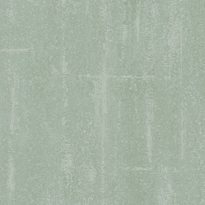 Grandeco Cave Distressed Plaster Blown Vinyl Textured  Wallpaper, Green