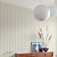 Grandeco Classic  Wide Textured Stripe Wallpaper, Beige