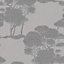 Grandeco Darcy Forest Wood Tree Pattern Wallpaper Modern Metallic Glitter Motif Grey A15704