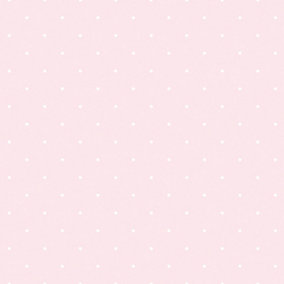 Grandeco Dots Nursery Textured Wallpaper Pink