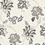 Grandeco Floral Leaf Pattern Wallpaper Metallic Glitter Motif Embossed Textured Taupe A16704