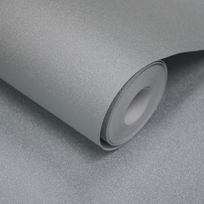 Grandeco Glistening City Life Textured Wallpaper,  Silver Grey