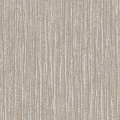 Grandeco Glitz Taupe Grey Silver Glitter Lines Blown Vinyl Textured Wallpaper